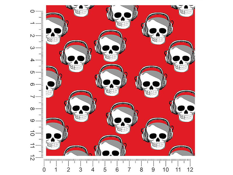 tuned out skull and bones 1ft x 1ft Craft Sheets