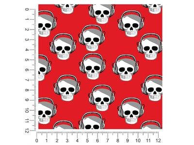 tuned out skull and bones 1ft x 1ft Craft Sheets
