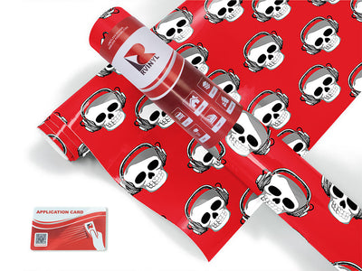 tuned out skull and bones Craft Vinyl Roll