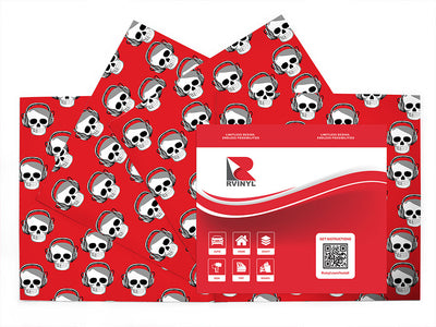 tuned out skull and bones Craft Vinyl Sheet Pack