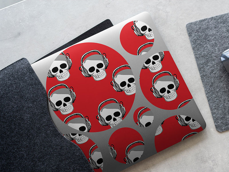 tuned out skull and bones DIY Laptop Stickers