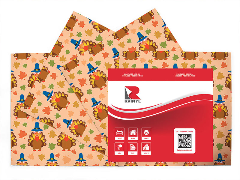 turkey lurkey  Craft Vinyl Sheet Pack