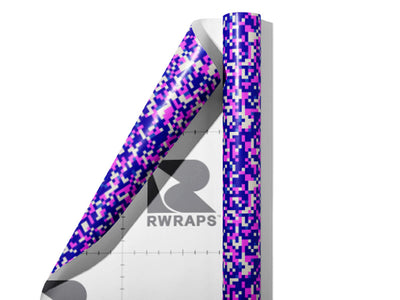 Turning Violet Pixel Wrap Film Sheets~Rwraps Series 914 Turning Violet Pixel Scrolled Sheet~3