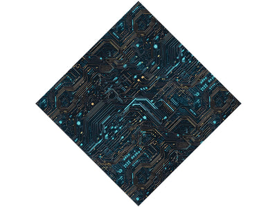Turquoise Terabyte Technology Vinyl Wrap Pattern~Rwraps Series 914 Digitally Printed Vinyl Wrap~0