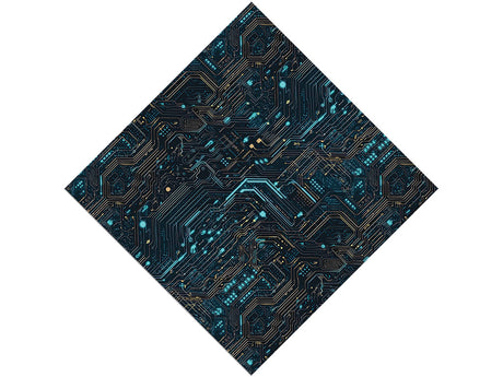 Turquoise Terabyte Technology Vinyl Wrap Pattern~Rwraps Series 914 Digitally Printed Vinyl Wrap~0