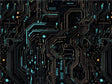 Turquoise Terabyte Technology Vinyl Wrap Pattern~Rwraps Series 914 Digitally Printed Vinyl Wrap~0