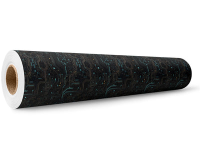 Turquoise Terabyte Technology Wrap Film Wholesale Roll~Rwraps Series 914 Digitally Printed Vinyl Roll~5
