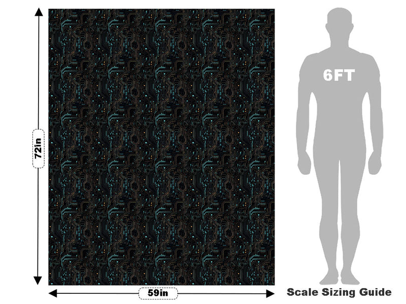 Turquoise Terabyte Technology Vehicle Wrap Scale~Rwraps Series 914 Turquoise Terabyte Technology Measurements~2