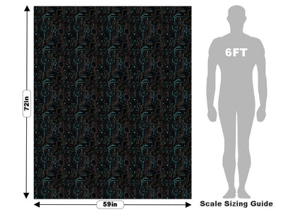 Turquoise Terabyte Technology Vehicle Wrap Scale~Rwraps Series 914 Turquoise Terabyte Technology Measurements~2