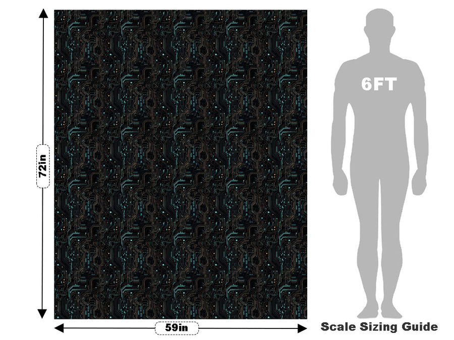 Turquoise Terabyte Technology Vehicle Wrap Scale~Rwraps Series 914 Turquoise Terabyte Technology Measurements~2