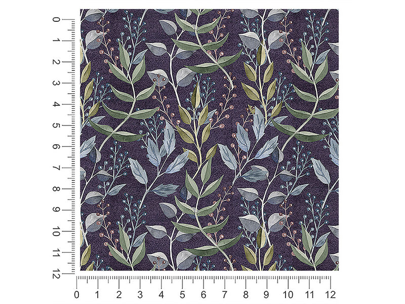 twilight brush floral 1ft x 1ft Craft Sheets