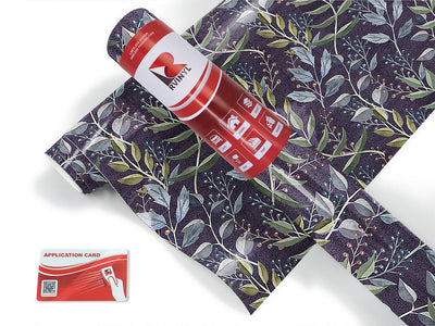 twilight brush floral Craft Vinyl Roll