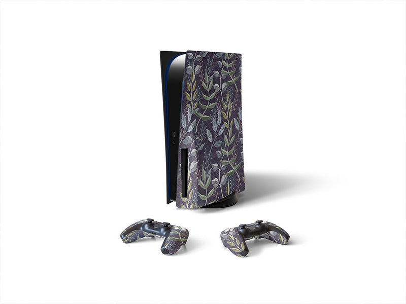 twilight brush floral Sony PS5 DIY Skin