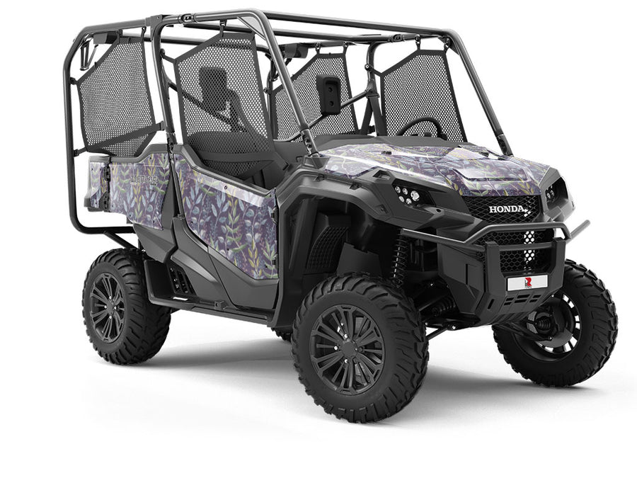 Twilight Brush Floral Utility Vehicle Vinyl Wrap