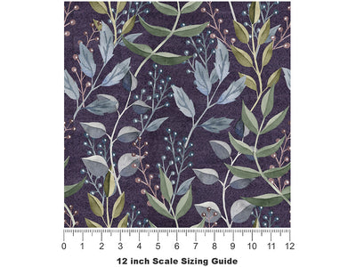 Twilight Brush Floral Vinyl Film Pattern Size 12 inch Scale~Rwraps Twilight Brush Floral Sizing Chart~2