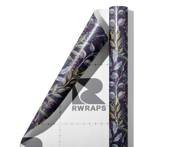 Twilight Brush Floral Wrap Film Sheets~Rwraps Series 914 Twilight Brush Floral Scrolled Sheet~3