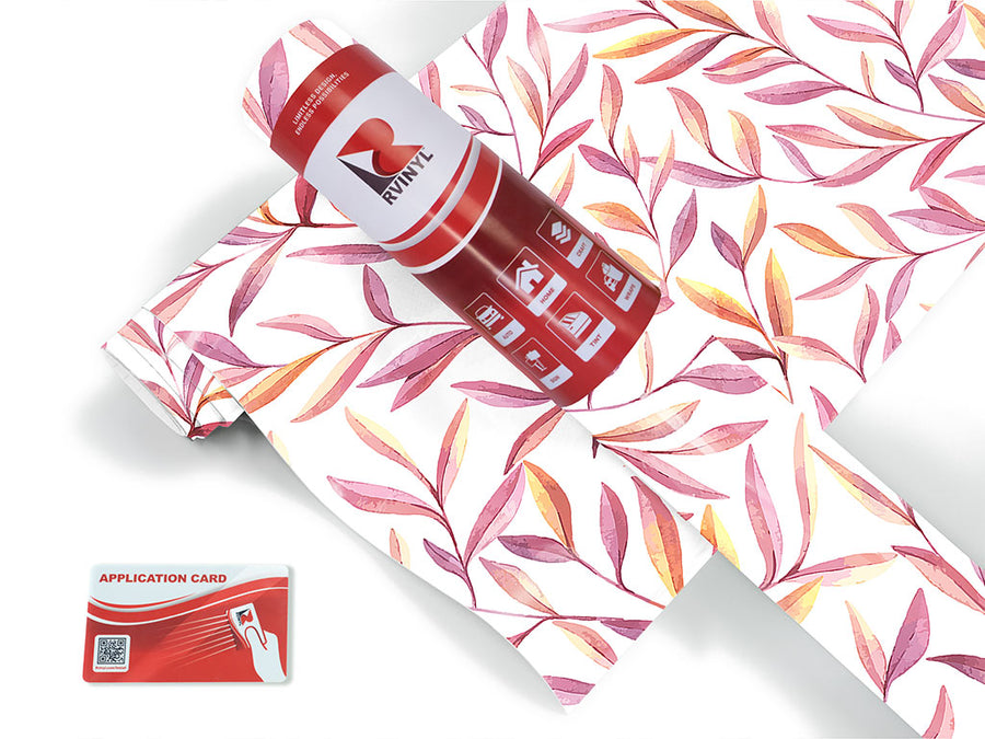 twilight leaves floral Craft Vinyl Roll