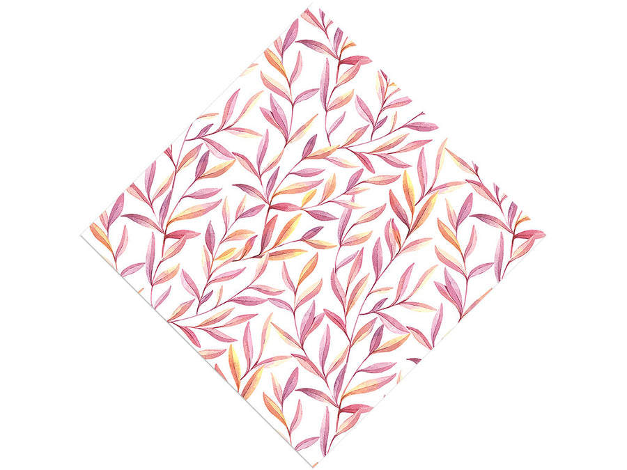 Twilight Leaves Floral Vinyl Wrap Pattern