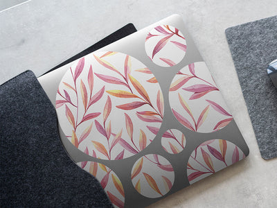 twilight leaves floral DIY Laptop Stickers