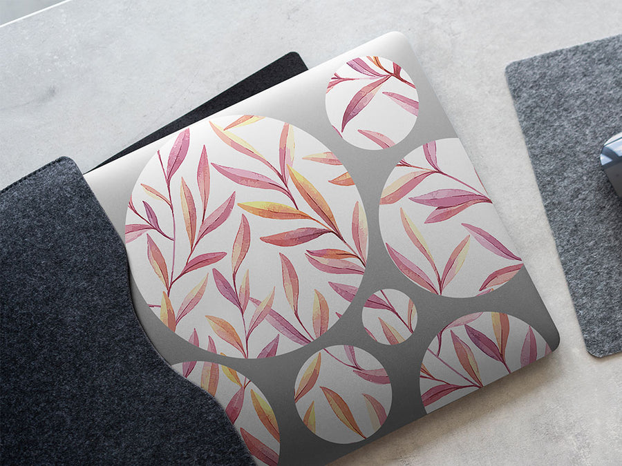twilight leaves floral DIY Laptop Stickers
