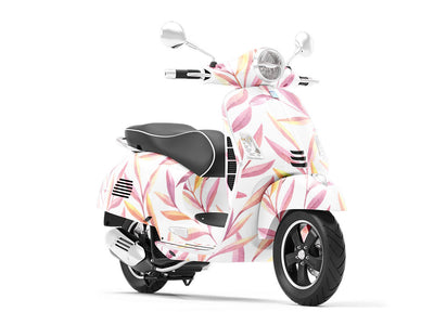 Twilight Leaves Floral Vespa Scooter Wrap Film