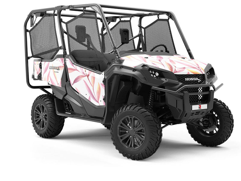 Twilight Leaves Floral Utility Vehicle Vinyl Wrap