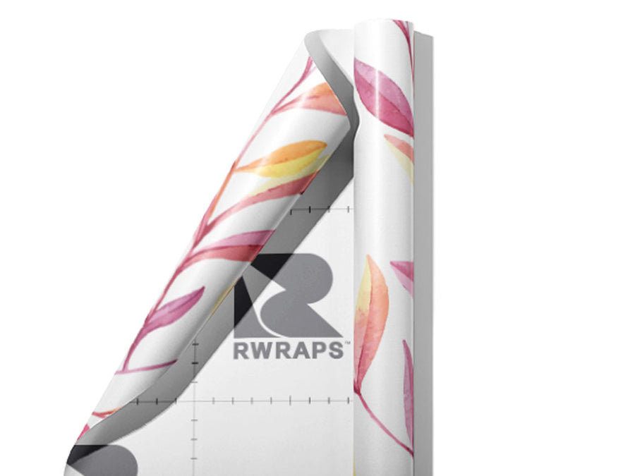 Twilight Leaves Floral Wrap Film Sheets~Rwraps Series 914 Twilight Leaves Floral Scrolled Sheet~3