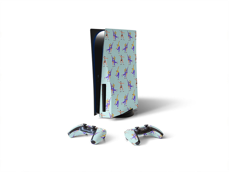 twin figures sport Sony PS5 DIY Skin