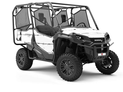 Twisted Burneli Barbed Wire Utility Vehicle Vinyl Wrap