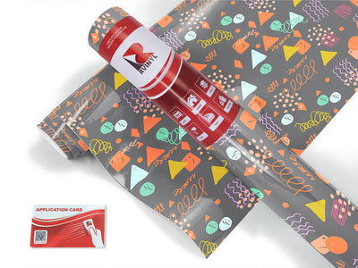 twisted fate abstract geometric Craft Vinyl Roll