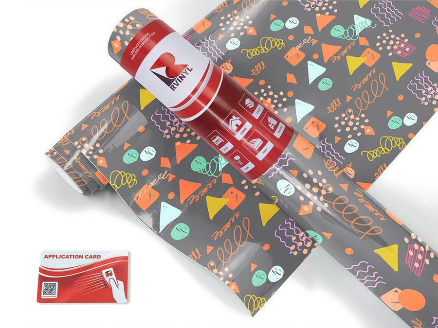 twisted fate abstract geometric Craft Vinyl Roll