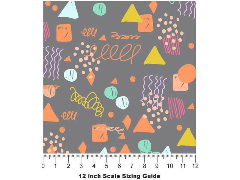 Twisted Fate Abstract Vinyl Film Pattern Size 12 inch Scale~Rwraps Twisted Fate Abstract Sizing Chart~2