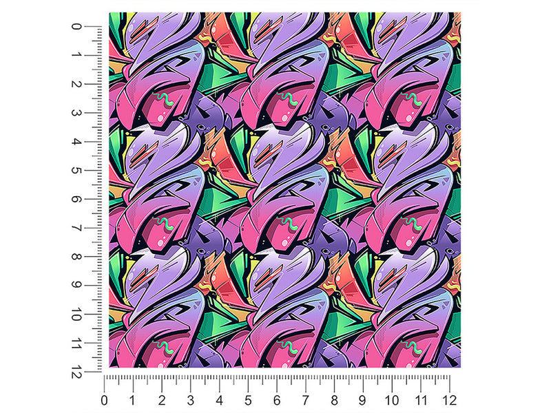 twisted sister graffiti 1ft x 1ft Craft Sheets