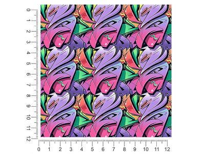 twisted sister graffiti 1ft x 1ft Craft Sheets