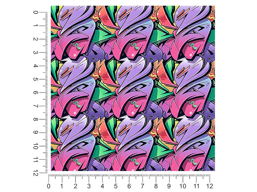 twisted sister graffiti 1ft x 1ft Craft Sheets