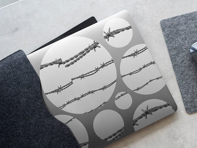 twisted watkins barbed wire DIY Laptop Stickers