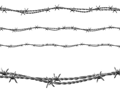 Twisted Watkins Barbed Wire Vinyl Wrap Pattern~Rwraps Series 914 Digitally Printed Vinyl Wrap~0