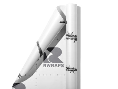 Twisted Watkins Barbed Wire Wrap Film Sheets~Rwraps Series 914 Twisted Watkins Barbed Wire Scrolled Sheet~3