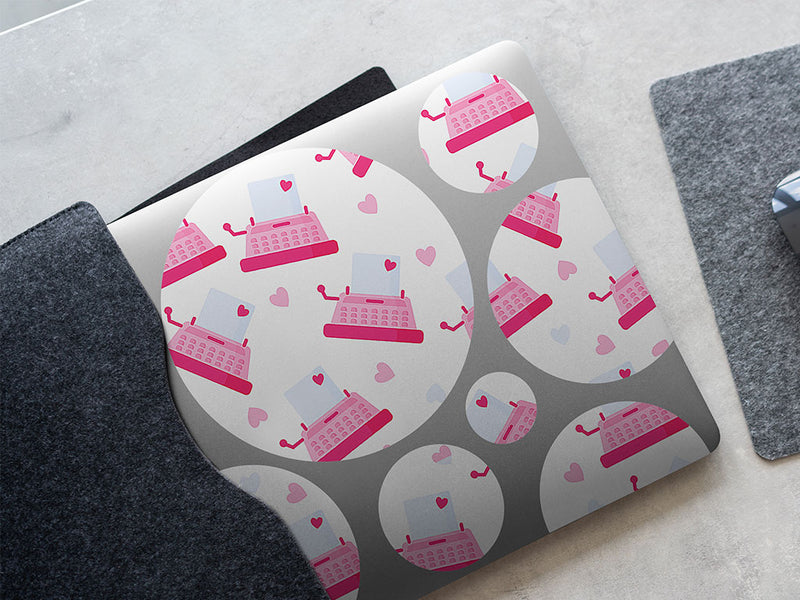 typewriter love hobby DIY Laptop Stickers