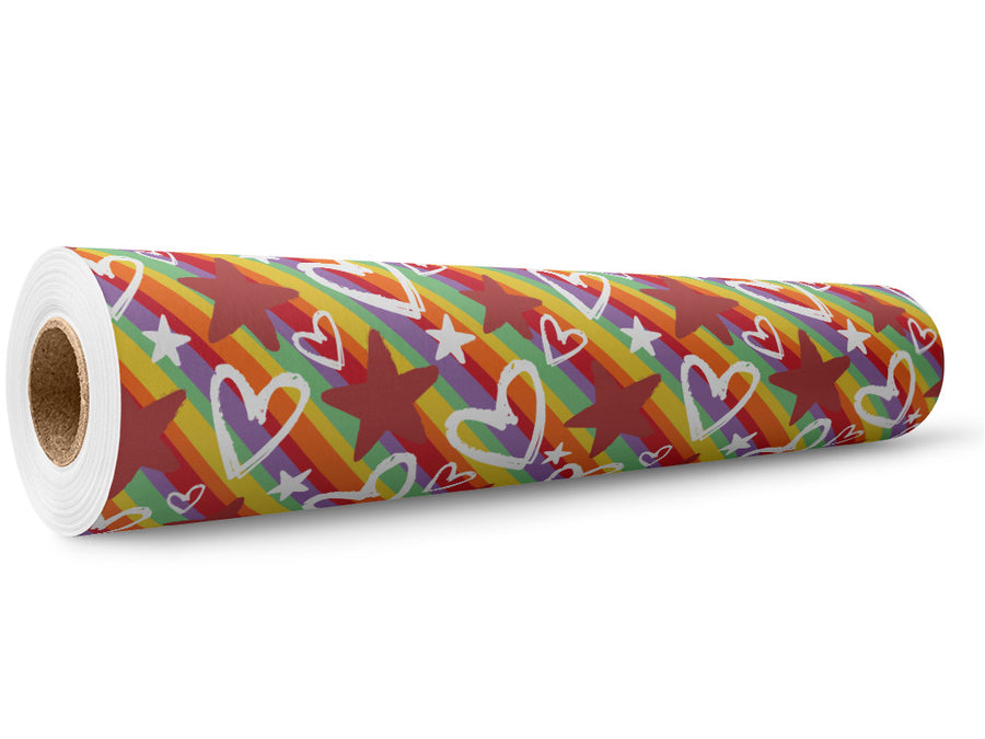 Ultimate Rapture Heart Wrap Film Wholesale Roll~Rwraps Series 914 Digitally Printed Vinyl Roll~5