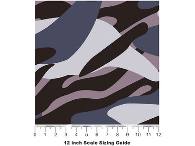 Ultra Mystery Abstract Vinyl Film Pattern Size 12 inch Scale~Rwraps Ultra Mystery Abstract Sizing Chart~2