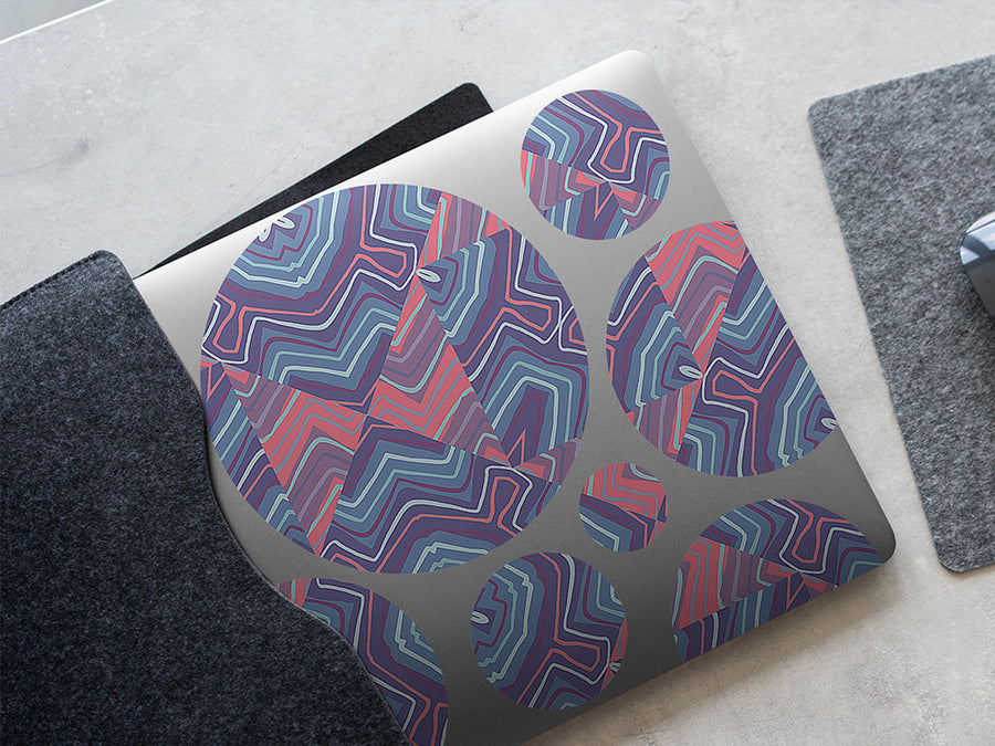 ultra violet mosaic DIY Laptop Stickers