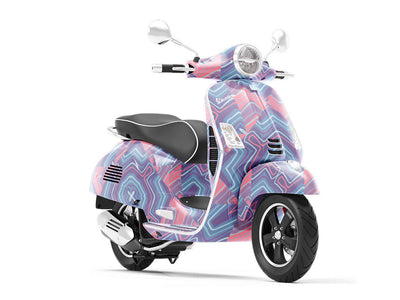 Ultra Violet Mosaic Vespa Scooter Wrap Film