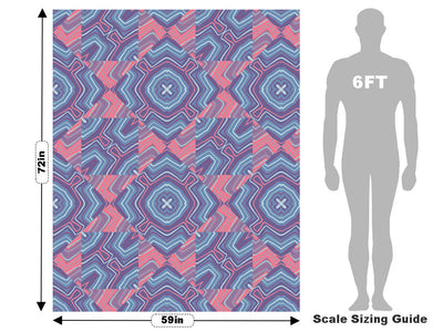 Ultra Violet Mosaic Vehicle Wrap Scale~Rwraps Series 914 Ultra Violet Mosaic Measurements~1