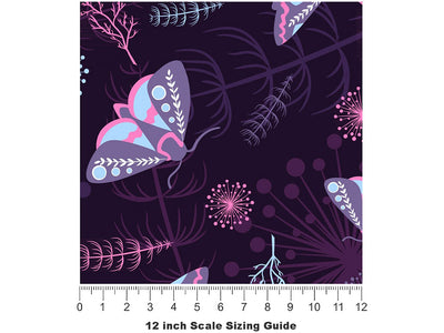 Ultraviolet Fantasy Bug Vinyl Film Pattern Size 12 inch Scale~Rwraps Ultraviolet Fantasy Bug Sizing Chart~2