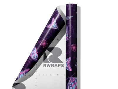 Ultraviolet Fantasy Bug Wrap Film Sheets~Rwraps Series 914 Ultraviolet Fantasy Bug Scrolled Sheet~3