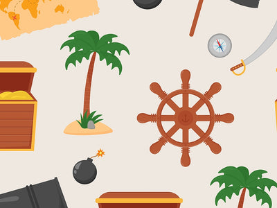 Uncharted Isle Pirate Vinyl Wrap Pattern~Rwraps Series 914 Digitally Printed Vinyl Wrap~0