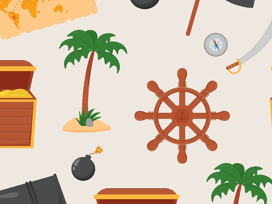 Uncharted Isle Pirate Vinyl Wrap Pattern~Rwraps Series 914 Digitally Printed Vinyl Wrap~0