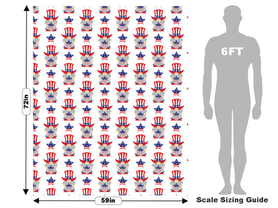 Uncle Sam Americana Vehicle Wrap Scale~Rwraps Series 914 Uncle Sam Americana Measurements~2