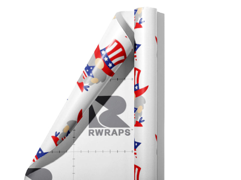 Uncle Sam Americana Wrap Film Sheets~Rwraps Series 914 Uncle Sam Americana Scrolled Sheet~4